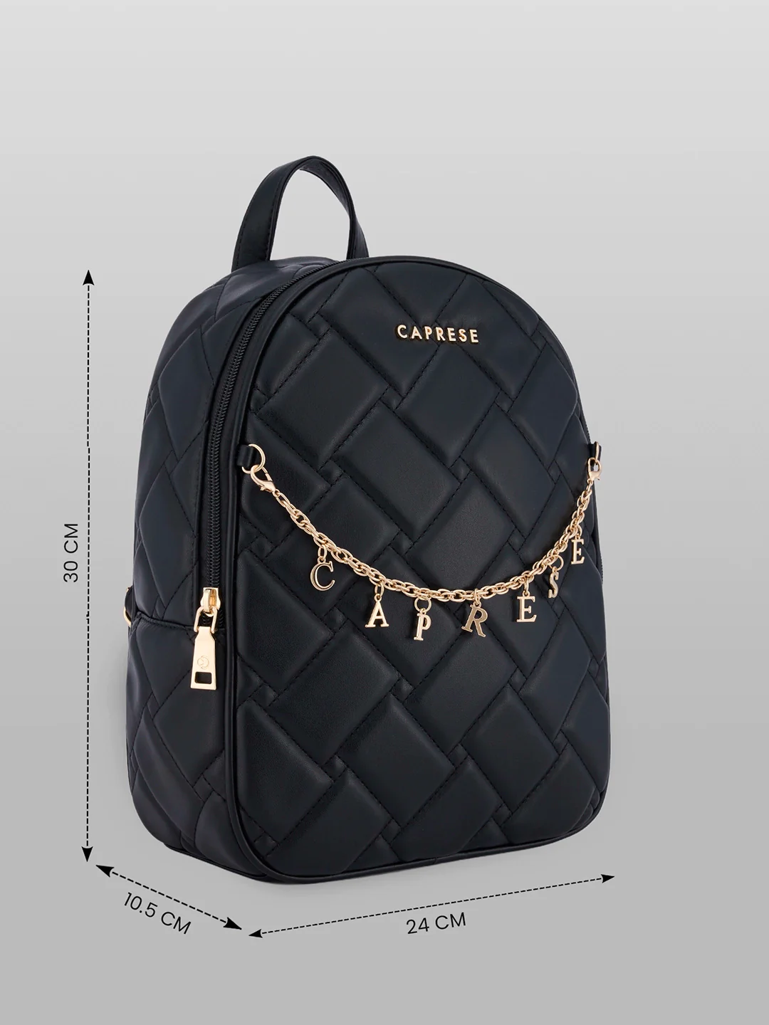 Caprese Winter Medium Black Backpack - Image 5