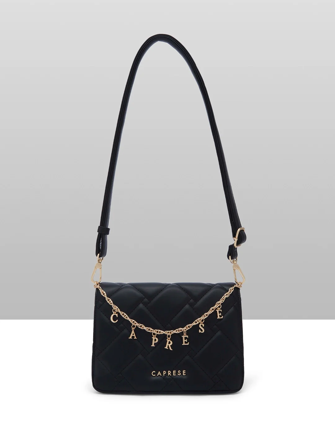 Caprese Winter Medium Black Sling Bag