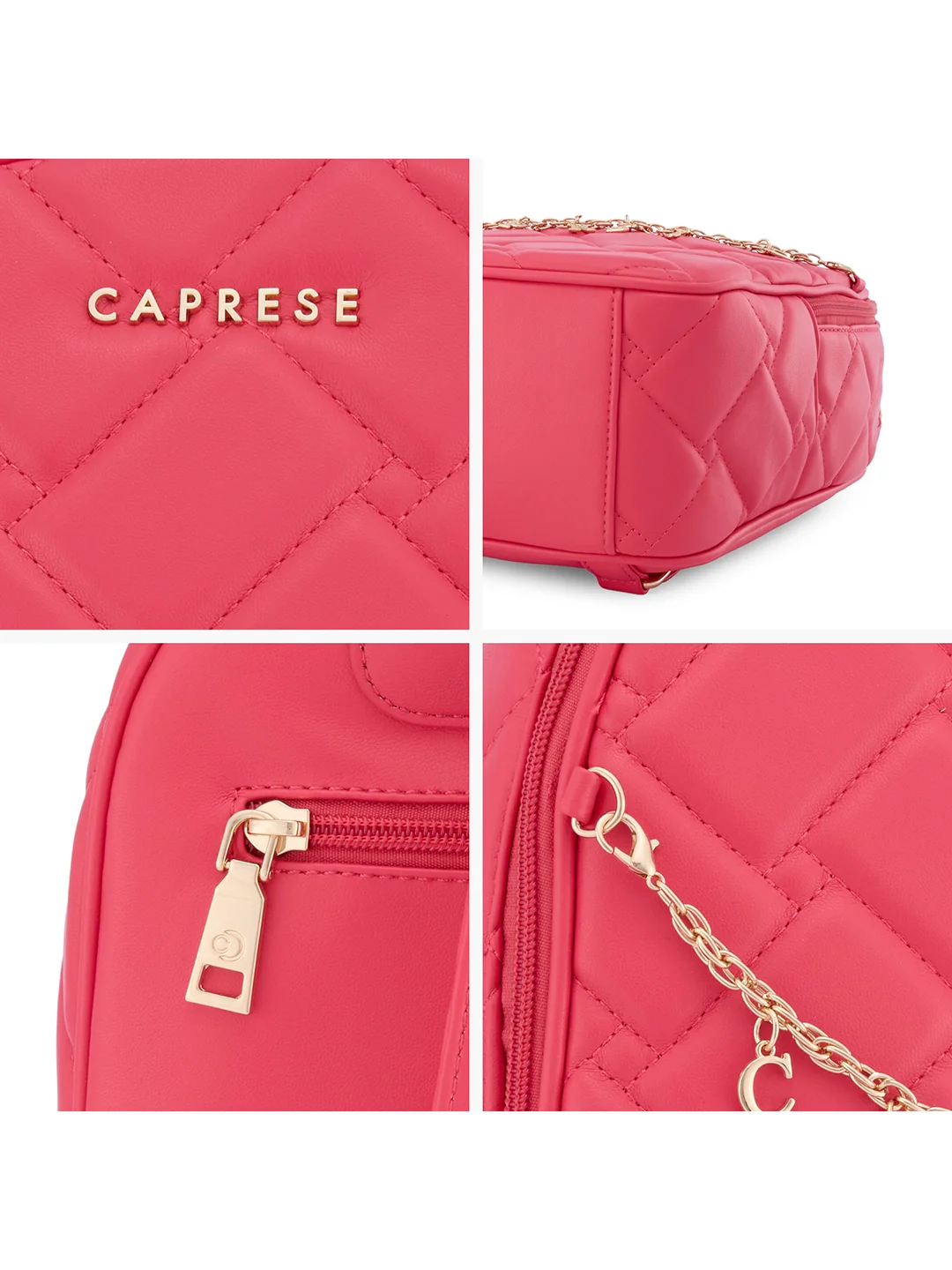 Caprese Winter Medium Fuchsia Backpack - Image 7