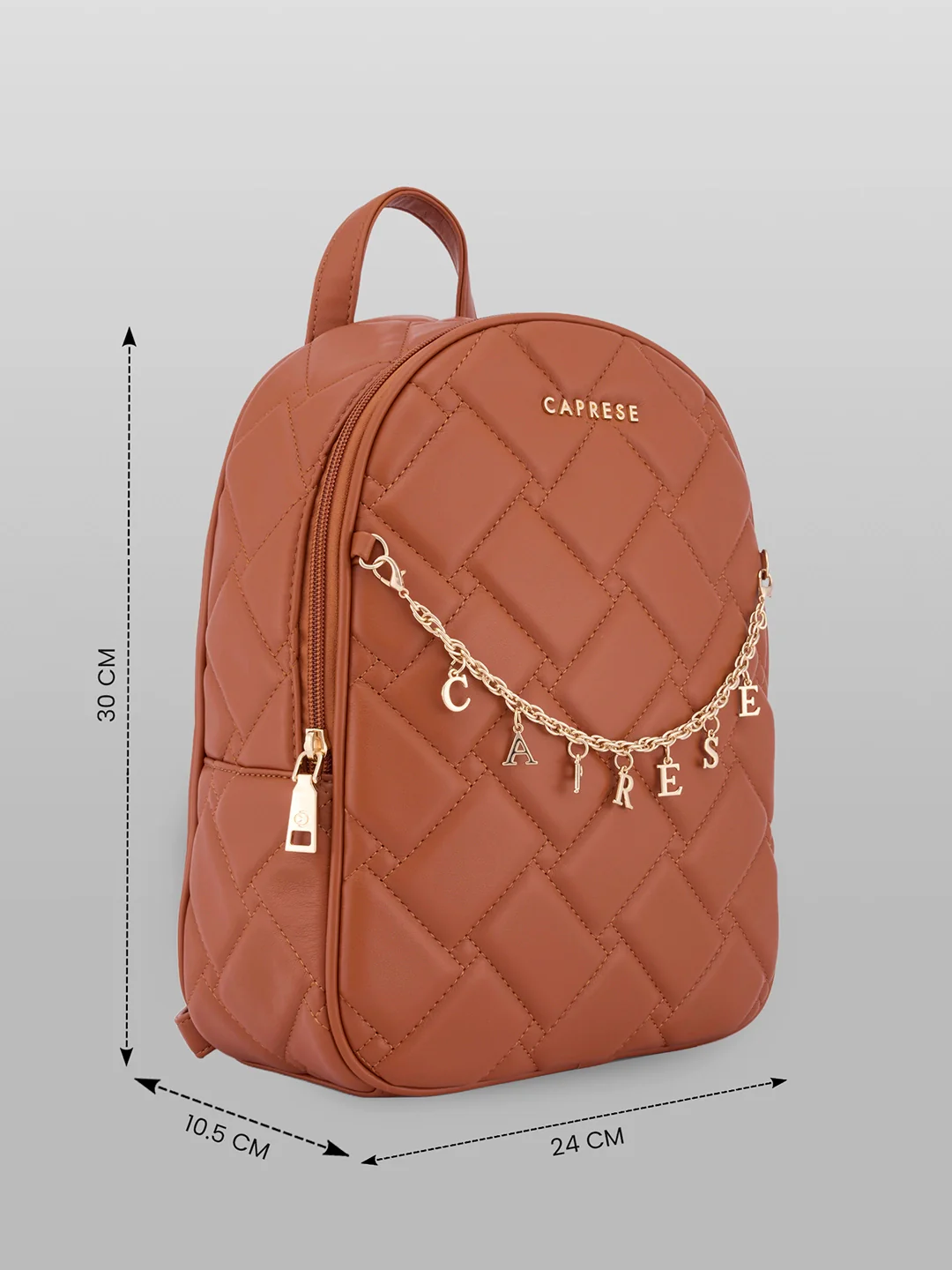 Caprese Winter Medium Tan Backpack - Image 5