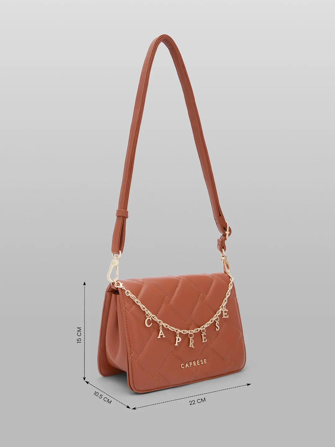 Caprese Winter Medium Tan Sling Bag - Image 5