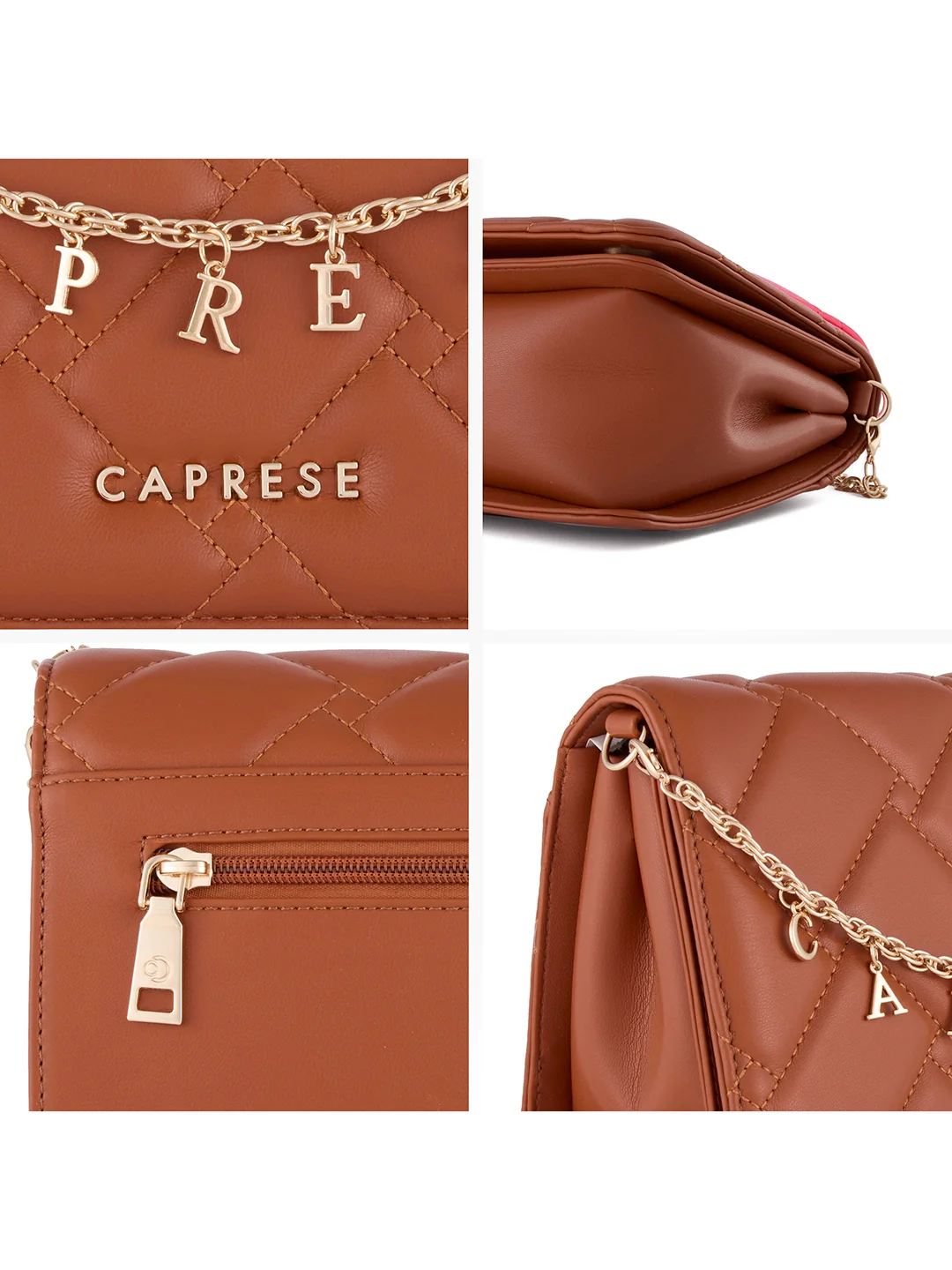 Caprese Winter Medium Tan Sling Bag - Image 7