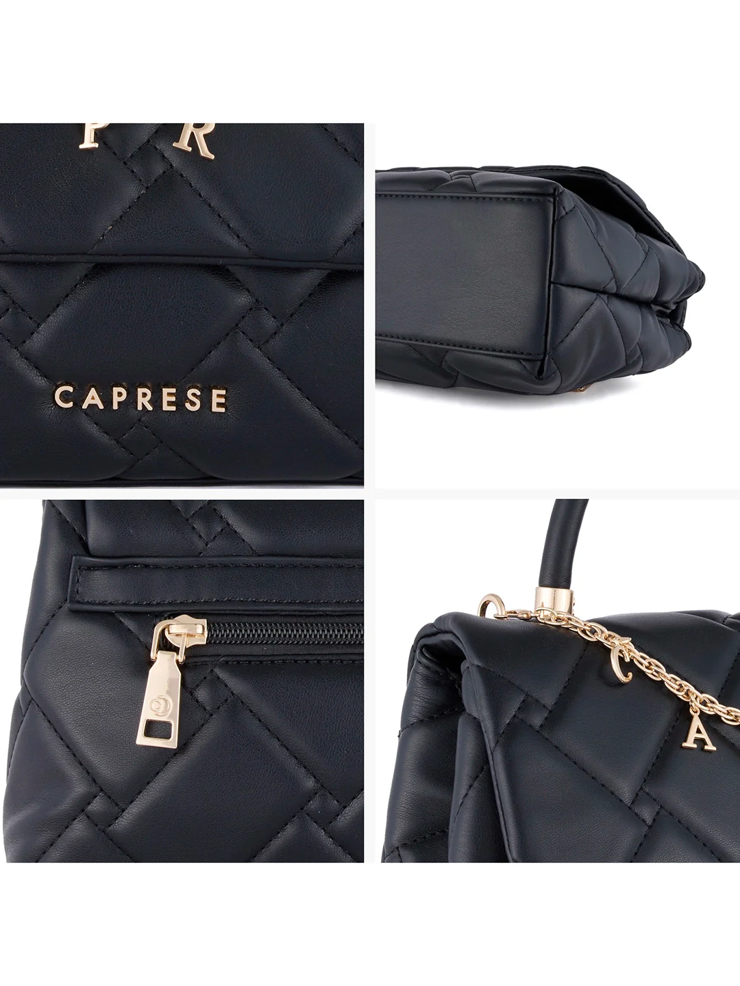 Caprese Winter Small Black Satchel Bag - Image 7