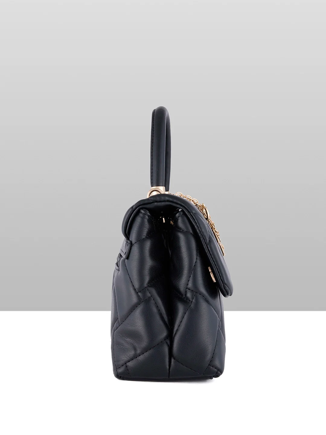 Caprese Winter Small Black Satchel Bag - Image 8