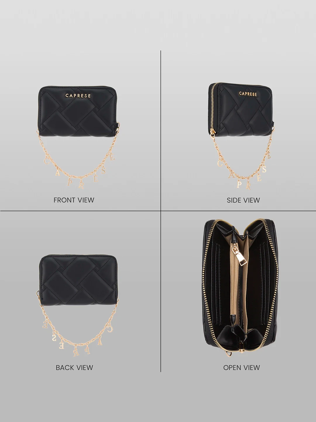 Caprese Winter Small Black Wallet - Image 9