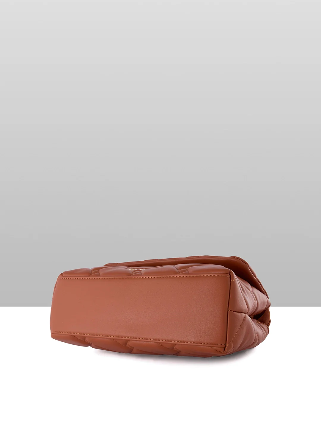 Caprese Winter Small Tan Satchel Bag - Image 10