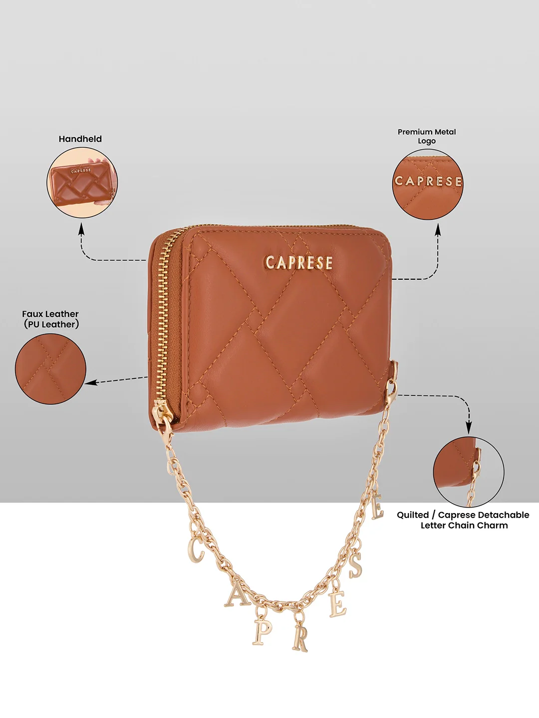 Caprese Winter Small Tan Wallet - Image 3