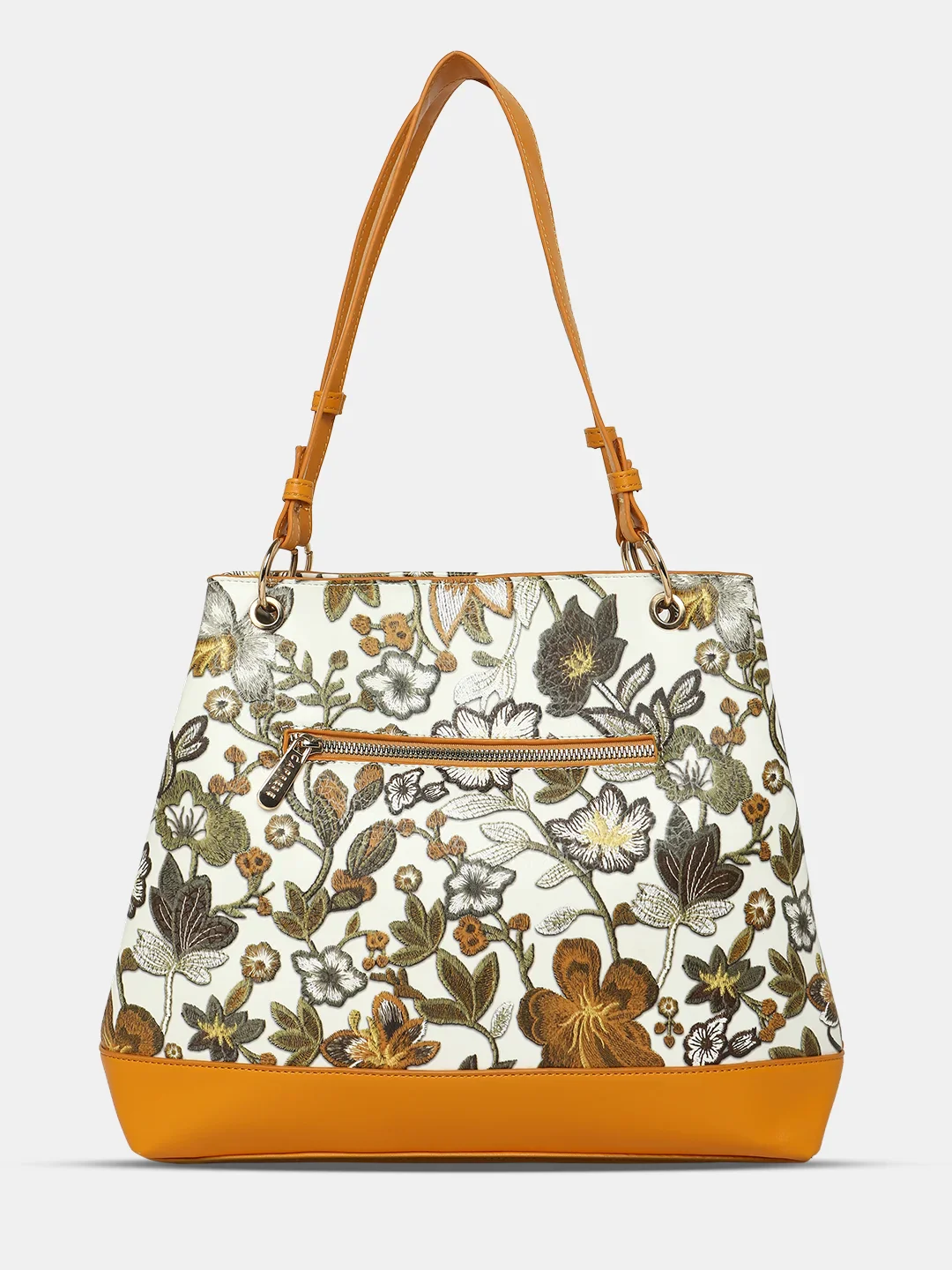 Caprese Wren Large Ochre Satchel Bag - Image 8