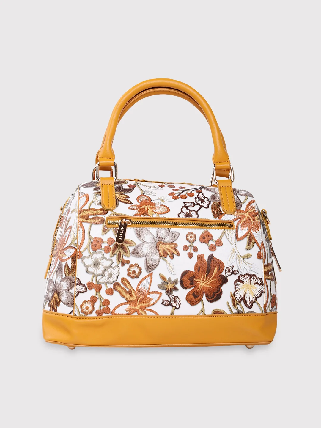 Caprese Wren Medium Ochre Satchel Bag - Image 6