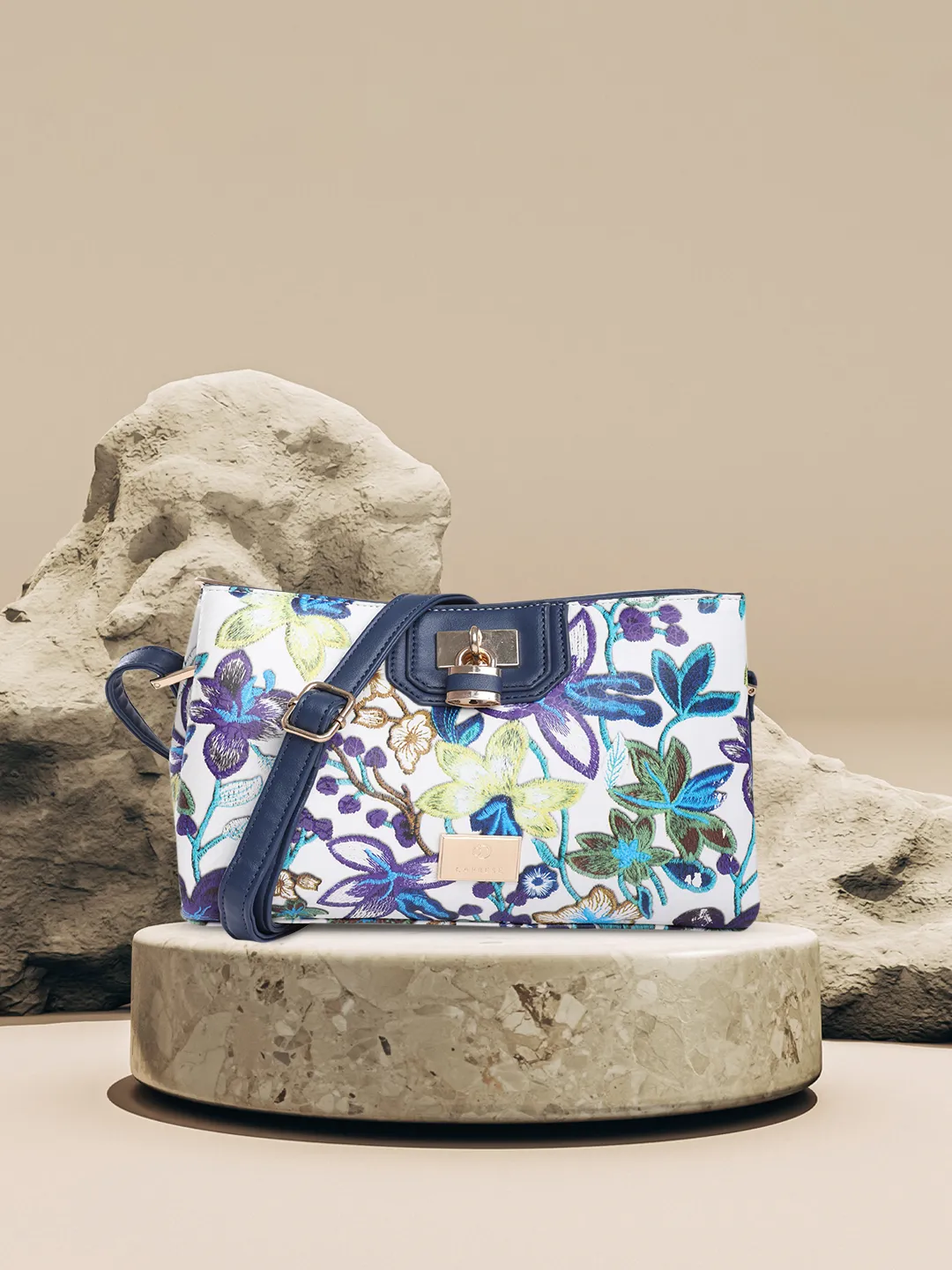 Caprese Wren Small Blue Sling Bag - Image 2