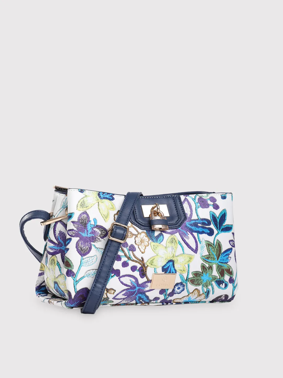 Caprese Wren Small Blue Sling Bag - Image 4