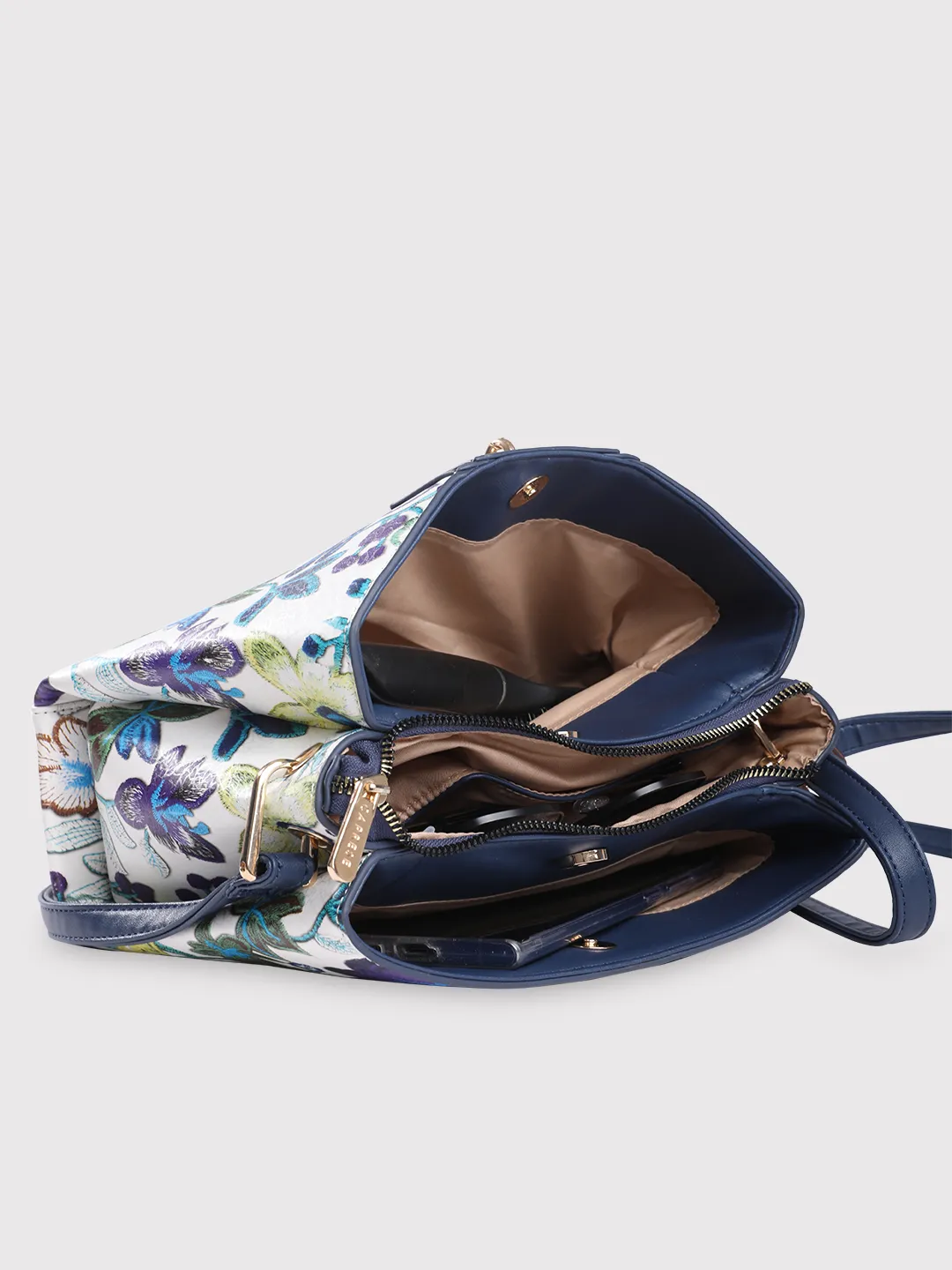 Caprese Wren Small Blue Sling Bag - Image 6