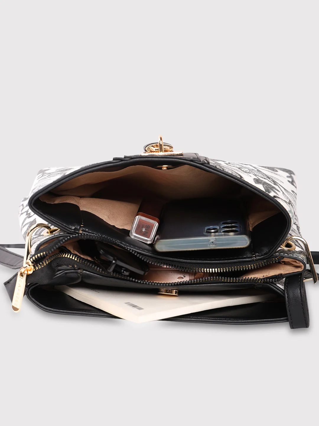 Caprese Wren Small Grey Sling Bag - Image 10