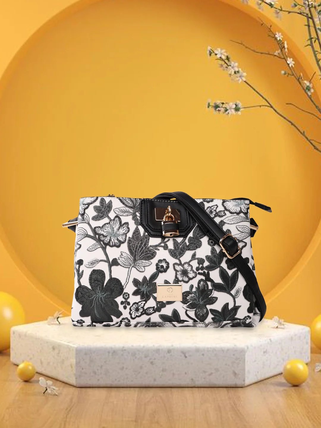 Caprese Wren Small Grey Sling Bag - Image 11