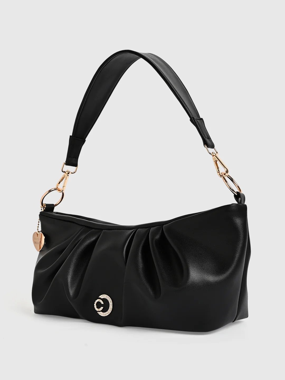 Caprese X Emily in Paris Tiara Medium Black Sling Bag - Image 12