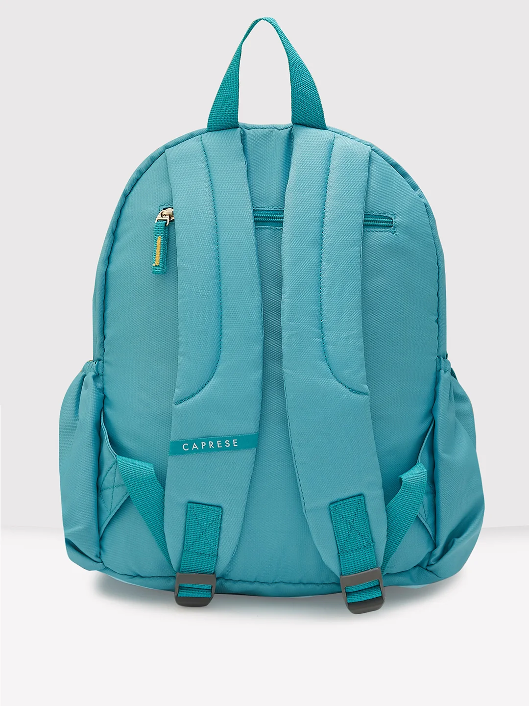 Caprese Xenia Medium Turquoise Printed Backpack - Image 3
