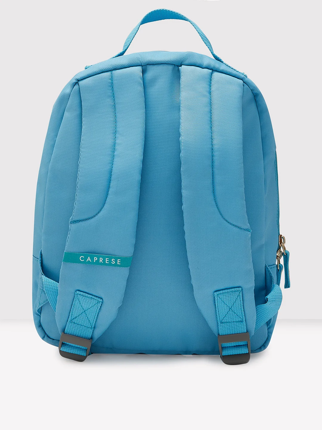 Caprese Xenia Small Light Blue Printed Backpack - Image 3