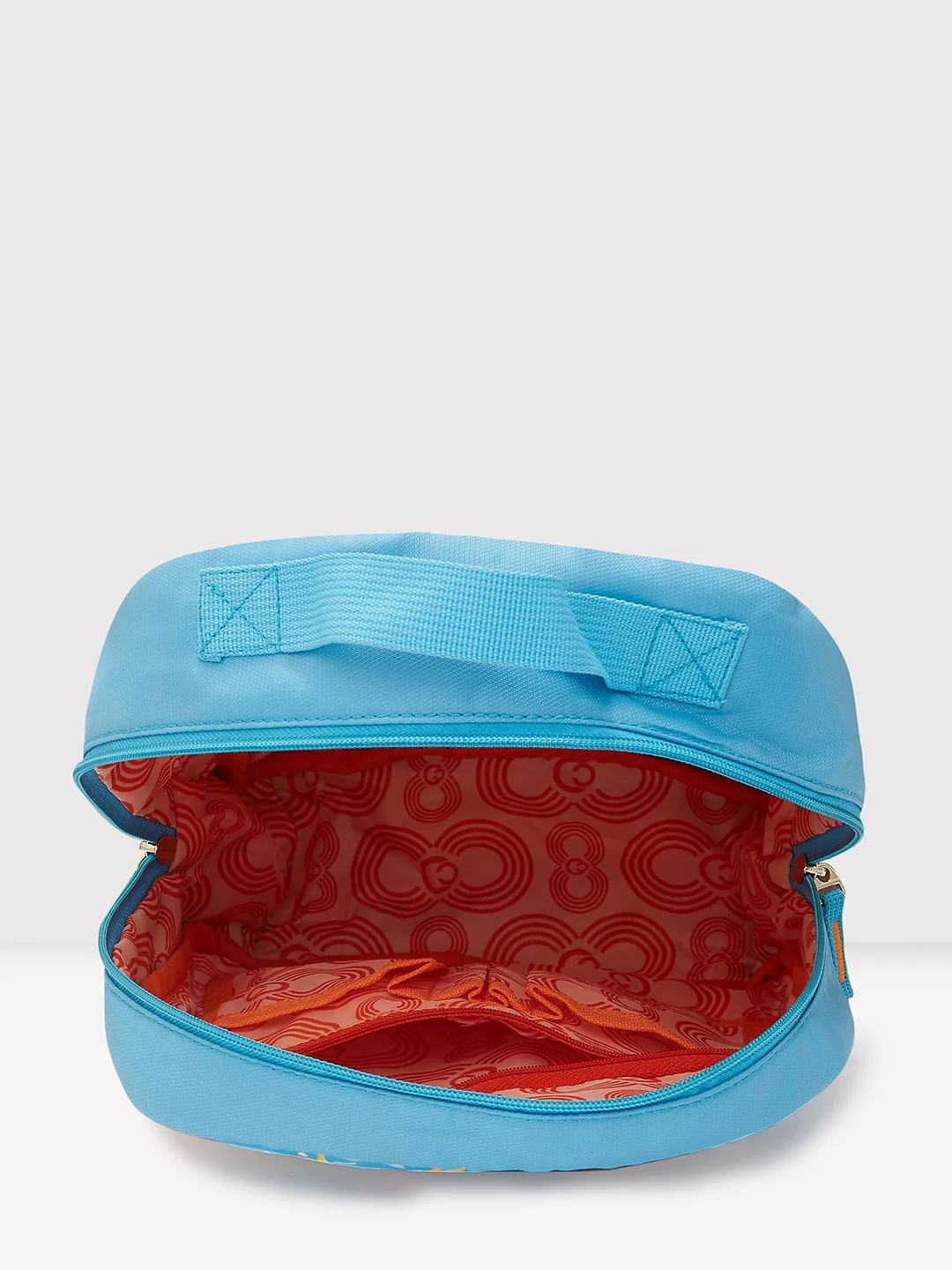 Caprese Xenia Small Light Blue Printed Backpack - Image 6