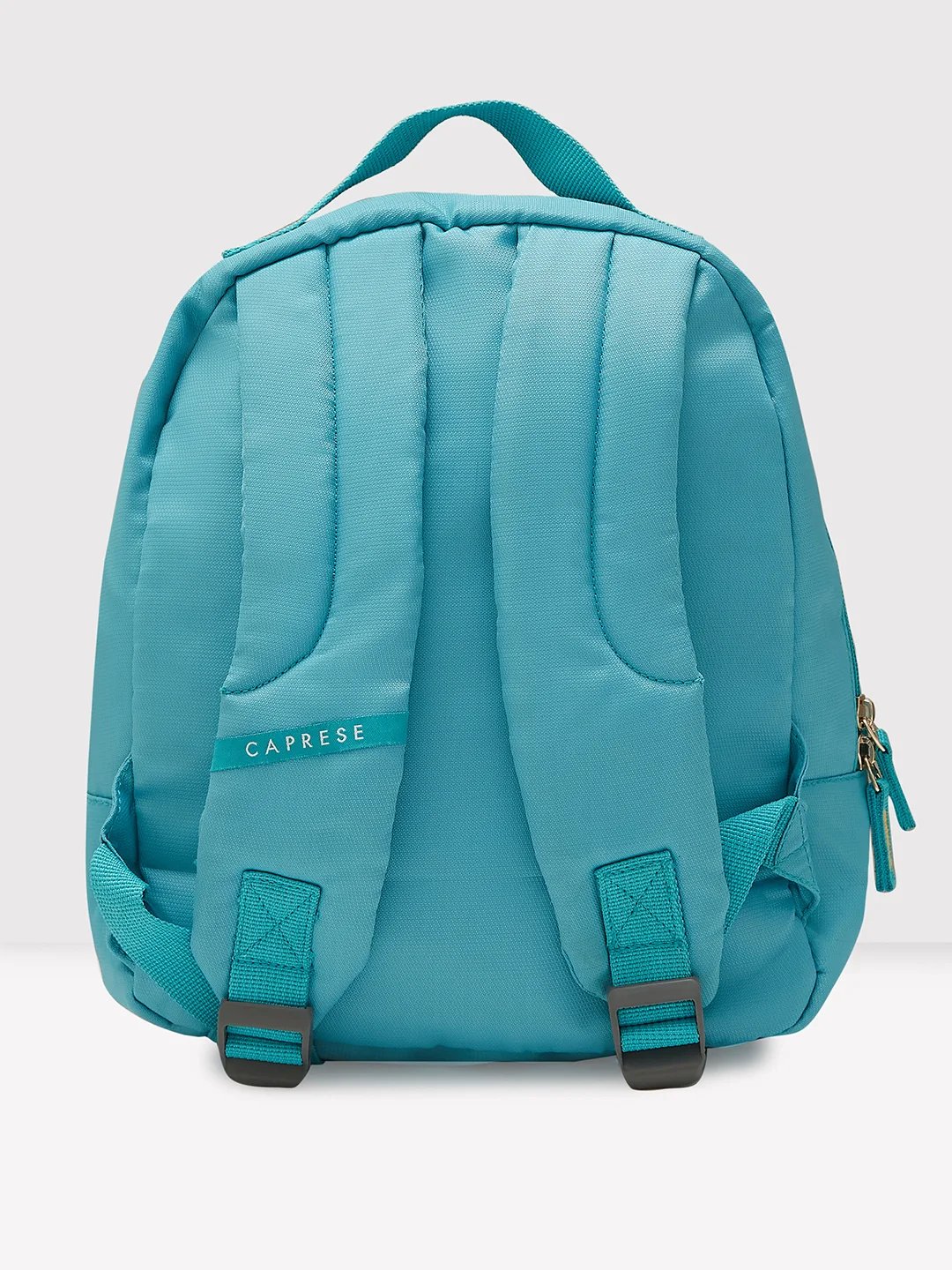 Caprese Xenia Small Turquoise Printed Backpack - Image 3