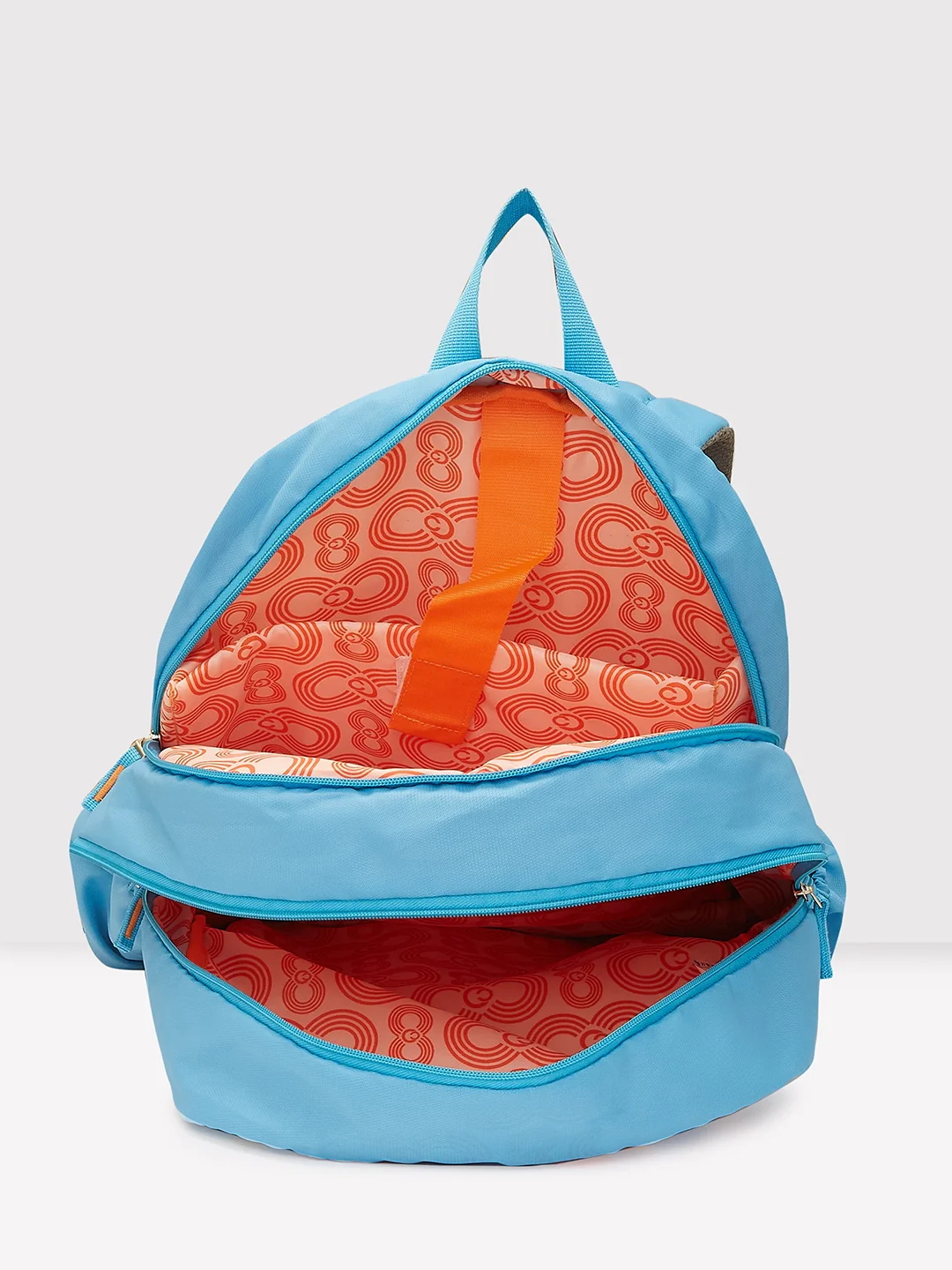 Caprese Xenia X Large Printed Light Blue Laptop Backpack - Image 6