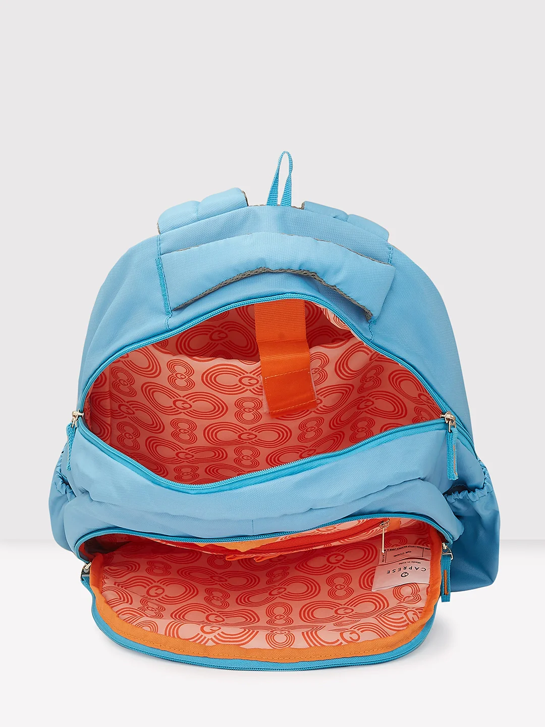 Caprese Xenia Large Printed Light Blue Laptop Backpack - Image 6