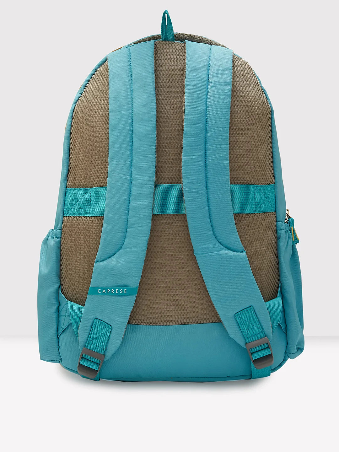 Caprese Xenia Large Printed Turquoise Laptop Backpack - Image 2