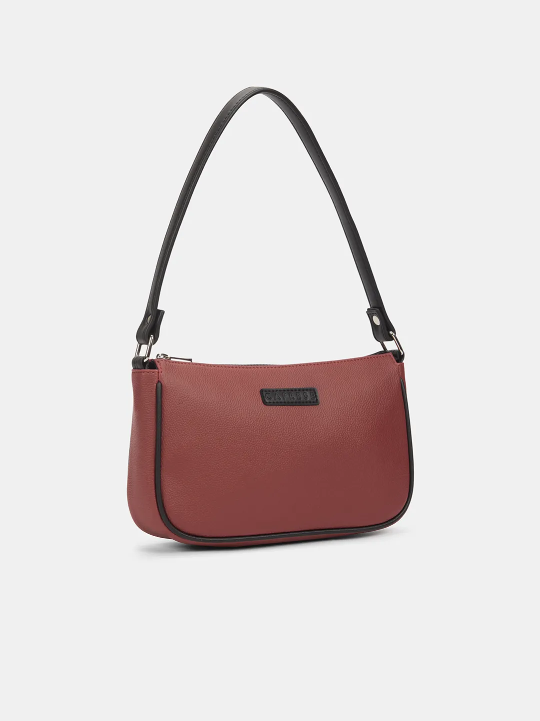 Caprese  Yashna Medium Cherry Red Baguette Bag - Image 2