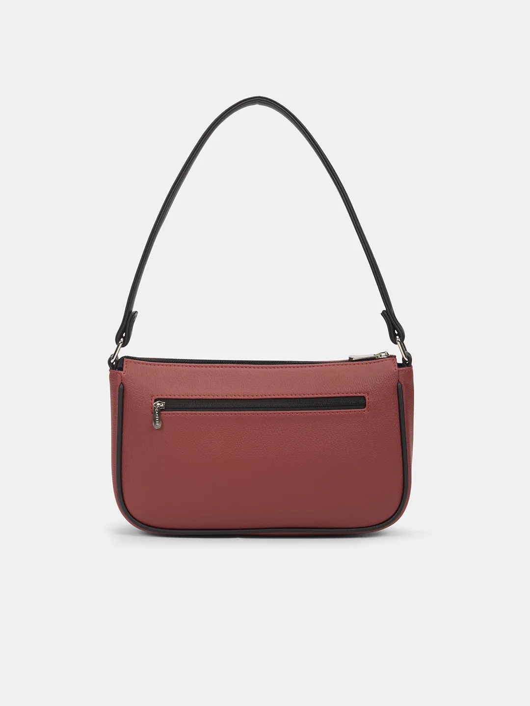 Caprese  Yashna Medium Cherry Red Baguette Bag - Image 3