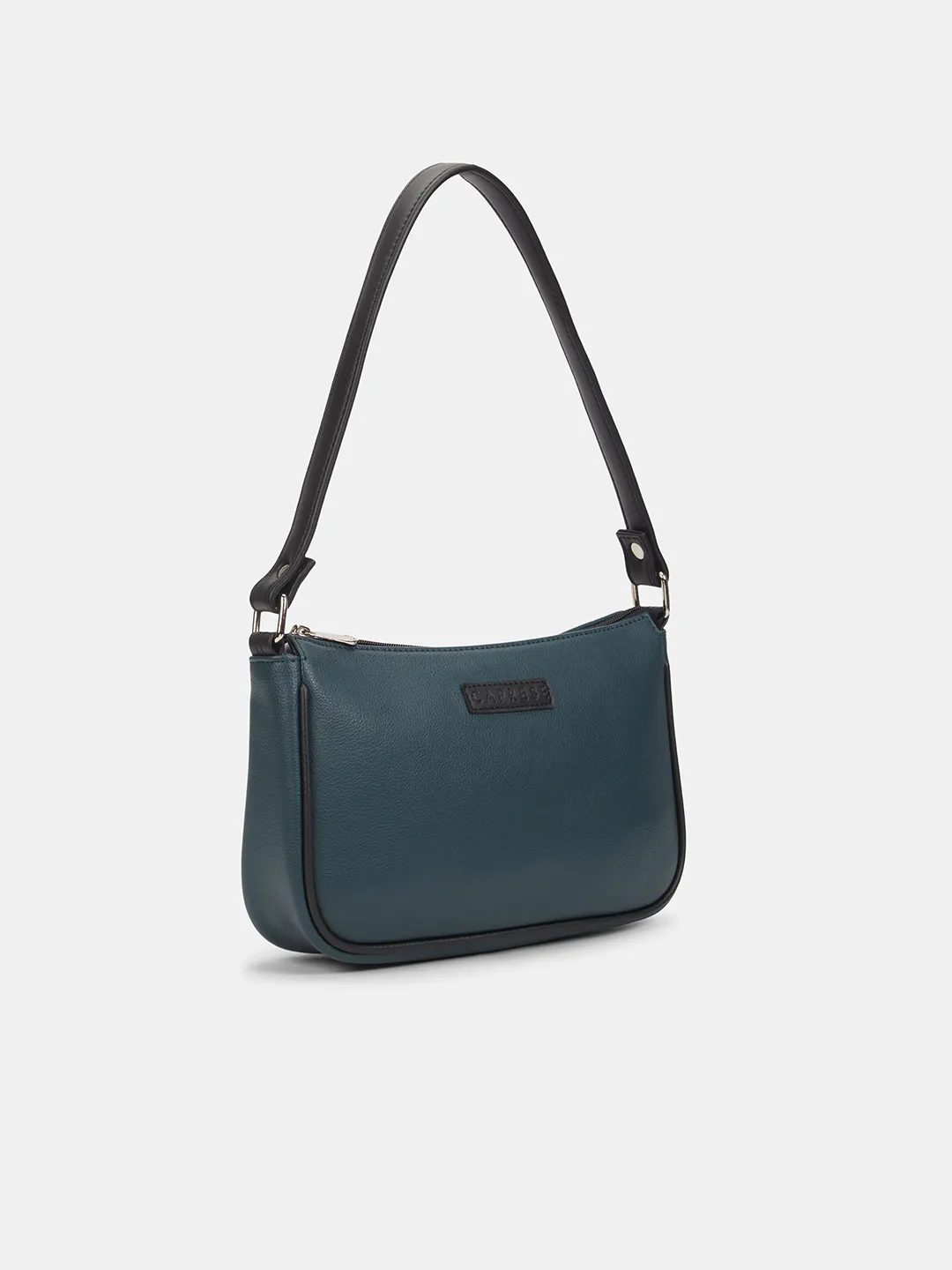 Caprese  Yashna Medium Navy Blue Baguette Bag - Image 3