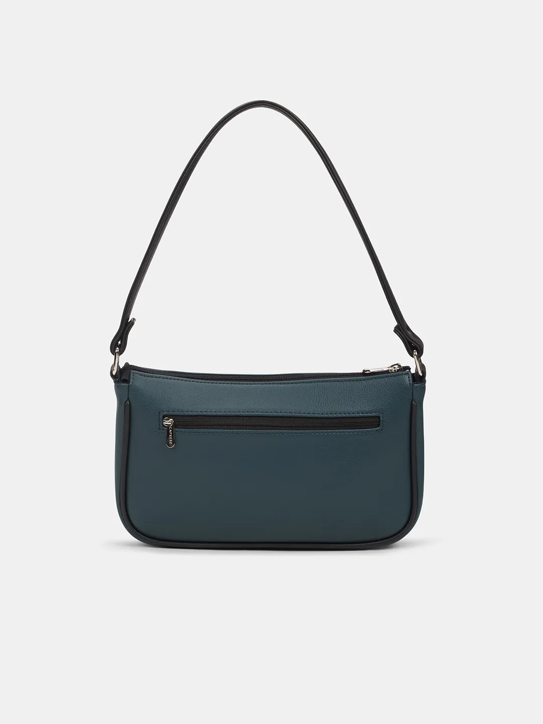 Caprese  Yashna Medium Navy Blue Baguette Bag - Image 4