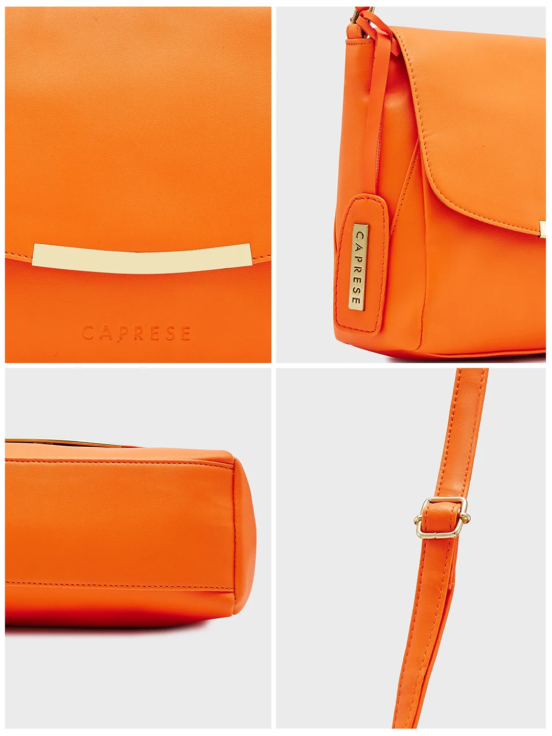 Caprese Yondela Medium Peach Sling Bag - Image 14