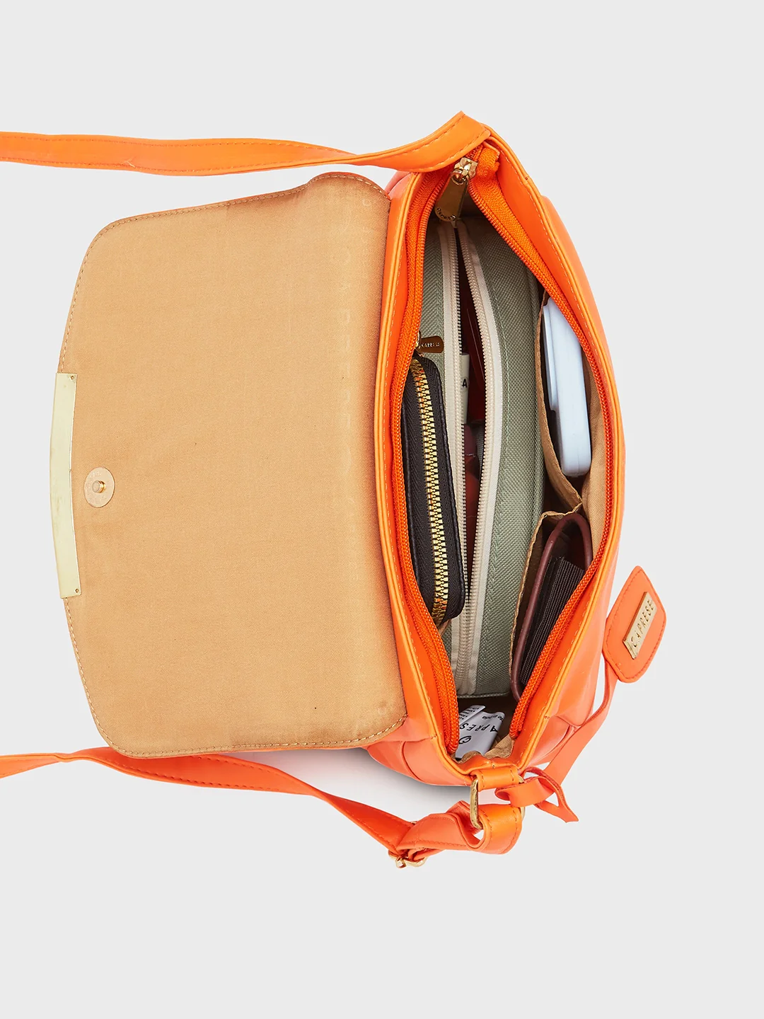 Caprese Yondela Medium Peach Sling Bag - Image 8