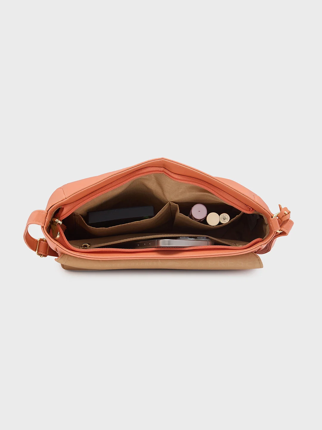 Caprese Yondella Medium Peach Sling Bag - Image 11
