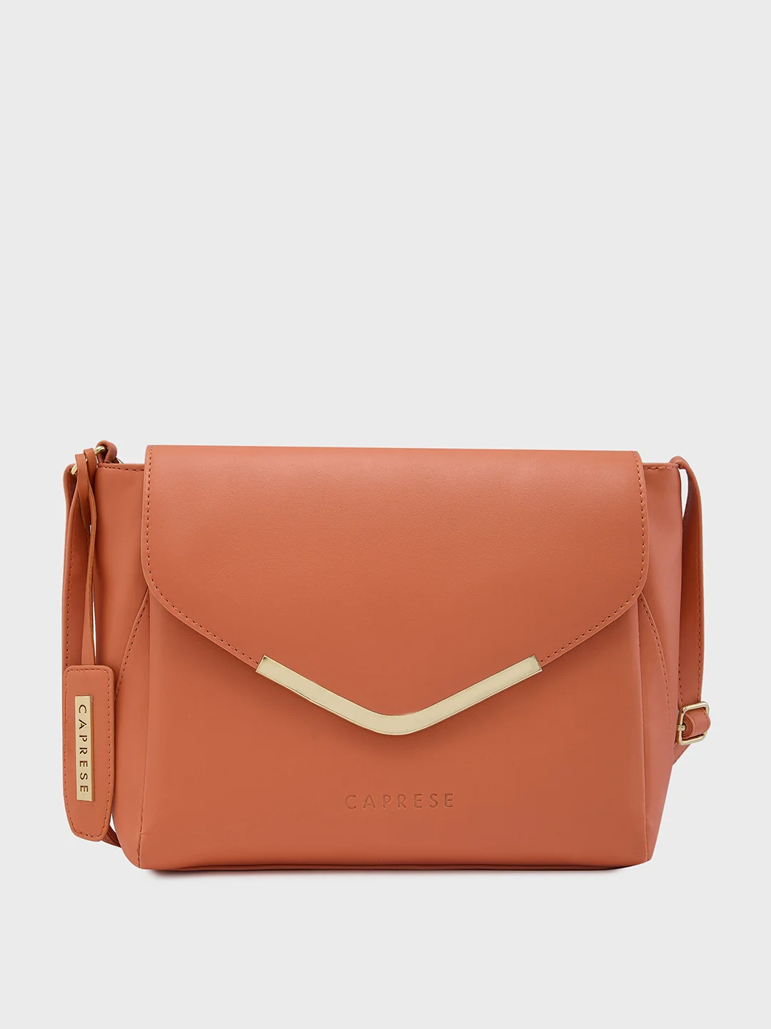 Caprese Yondella Medium Peach Sling Bag - Image 5
