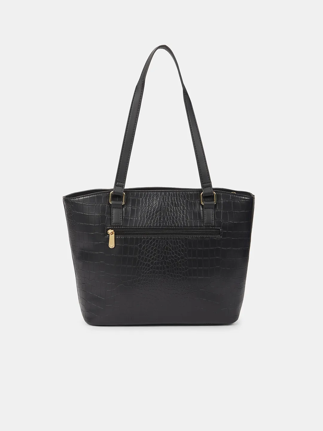 Caprese York Medium Black Tote Bag - Image 5