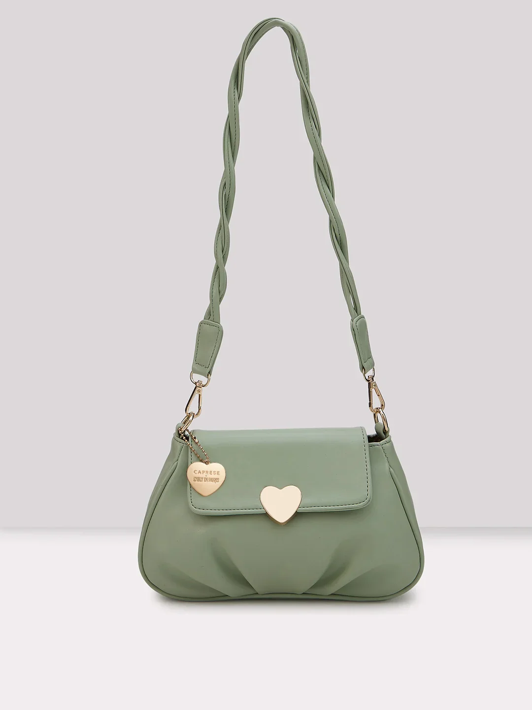 Caprese Yulla Medium Mint Satchel Bag