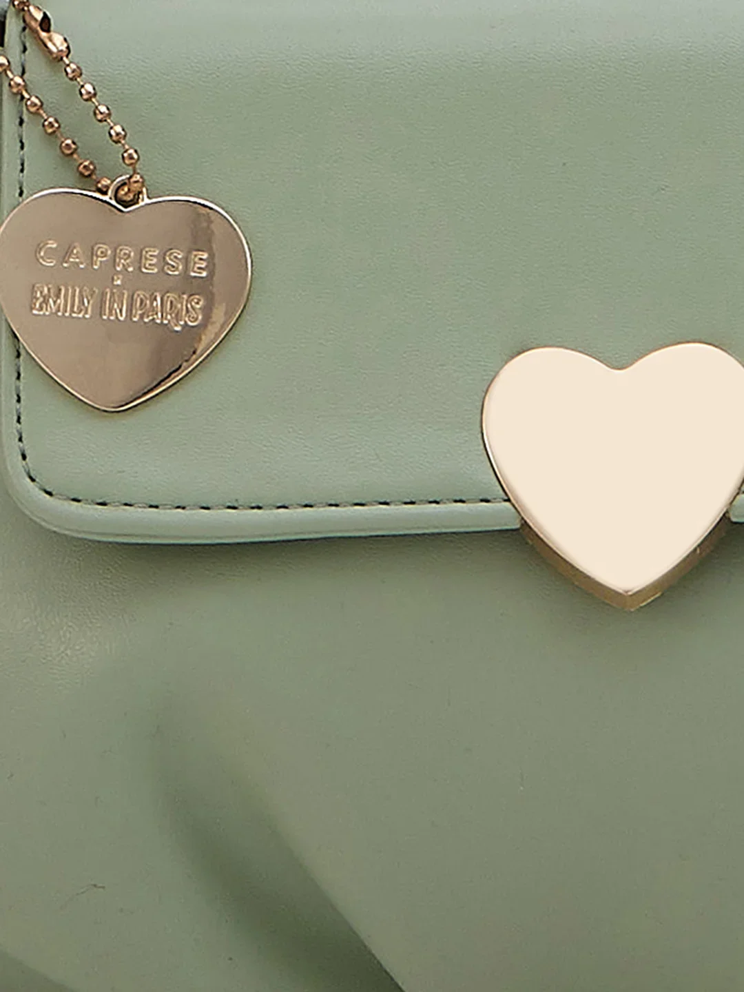 Caprese Yulla Medium Mint Satchel Bag - Image 11