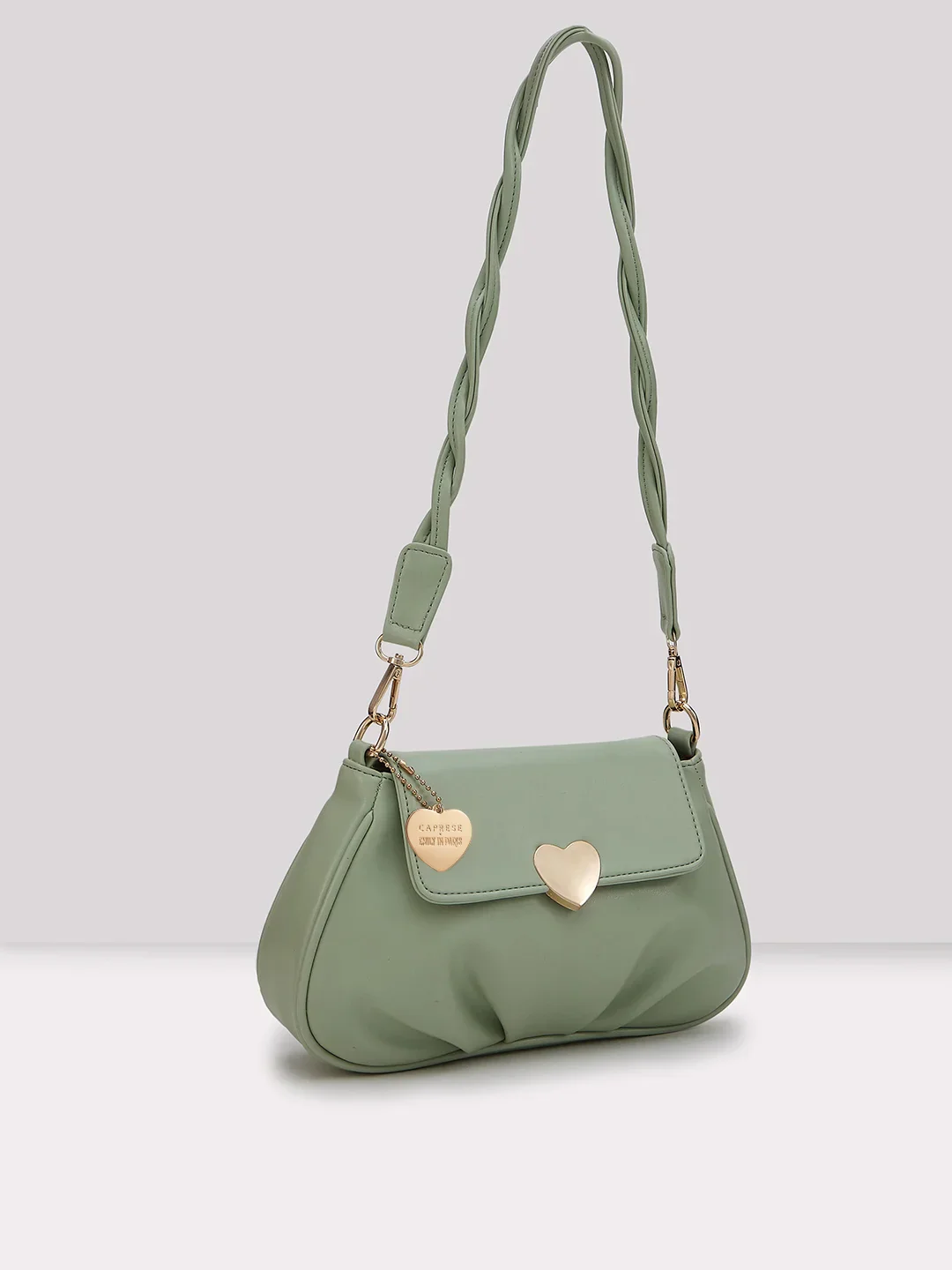 Caprese Yulla Medium Mint Satchel Bag - Image 3