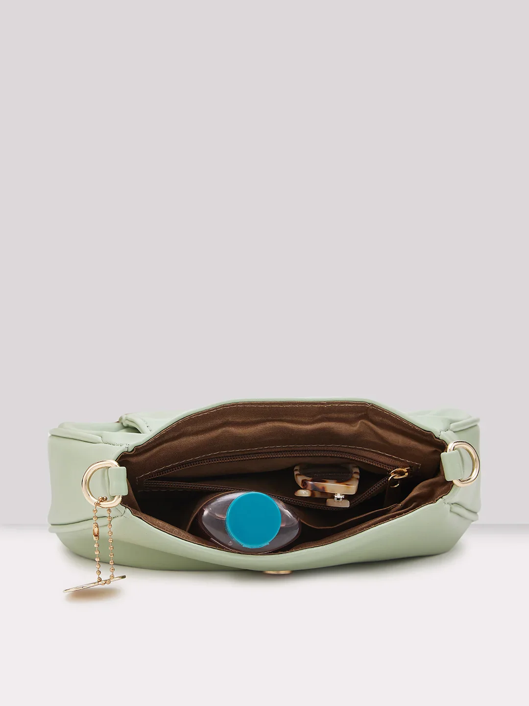 Caprese Yulla Medium Mint Satchel Bag - Image 7
