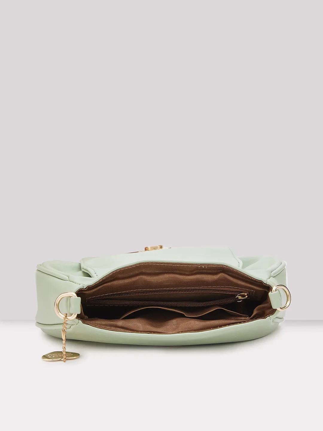Caprese Yulla Medium Mint Satchel Bag - Image 8