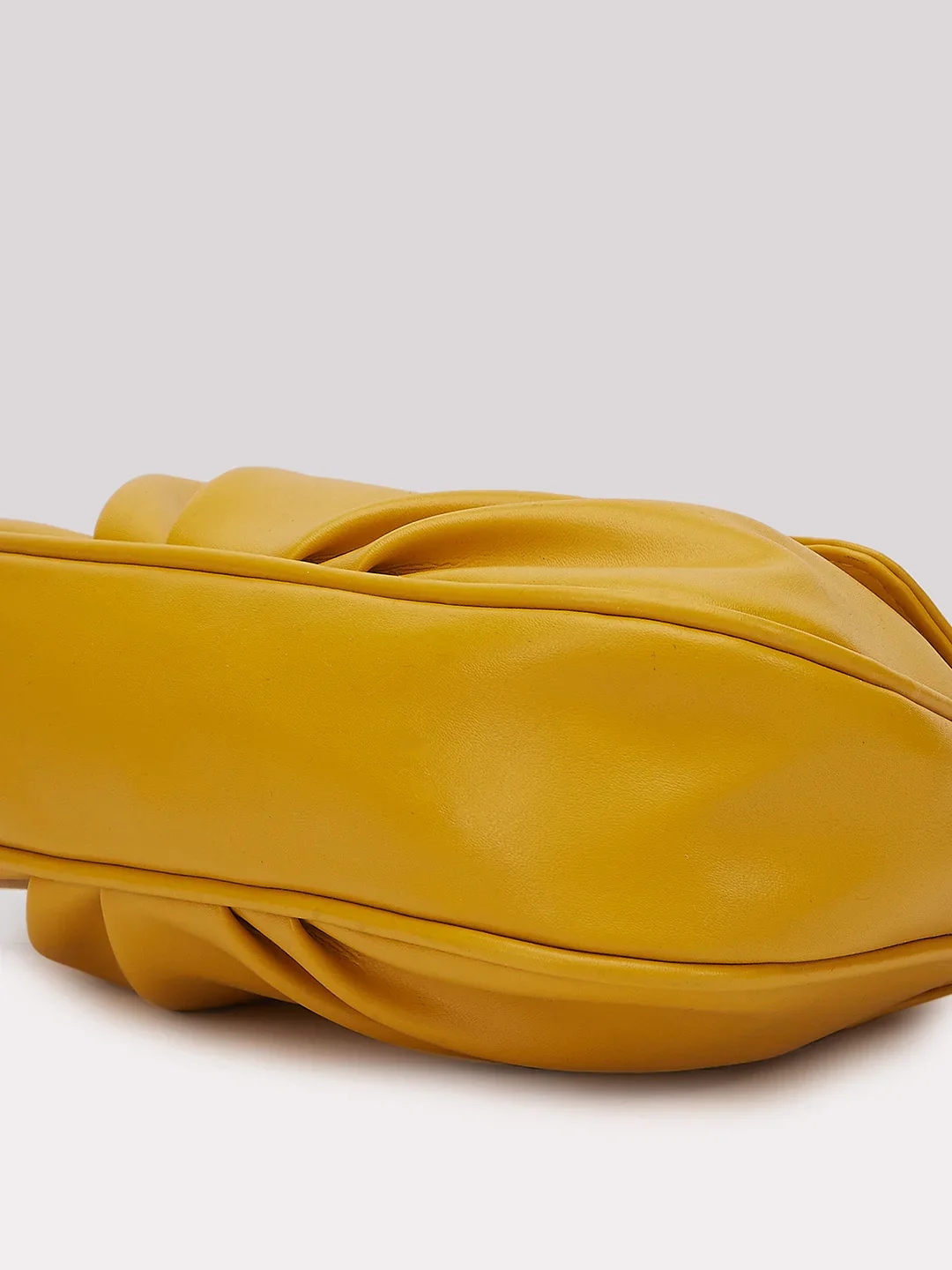 Caprese Yulla Medium Pastel Yellow Satchel Bag - Image 7
