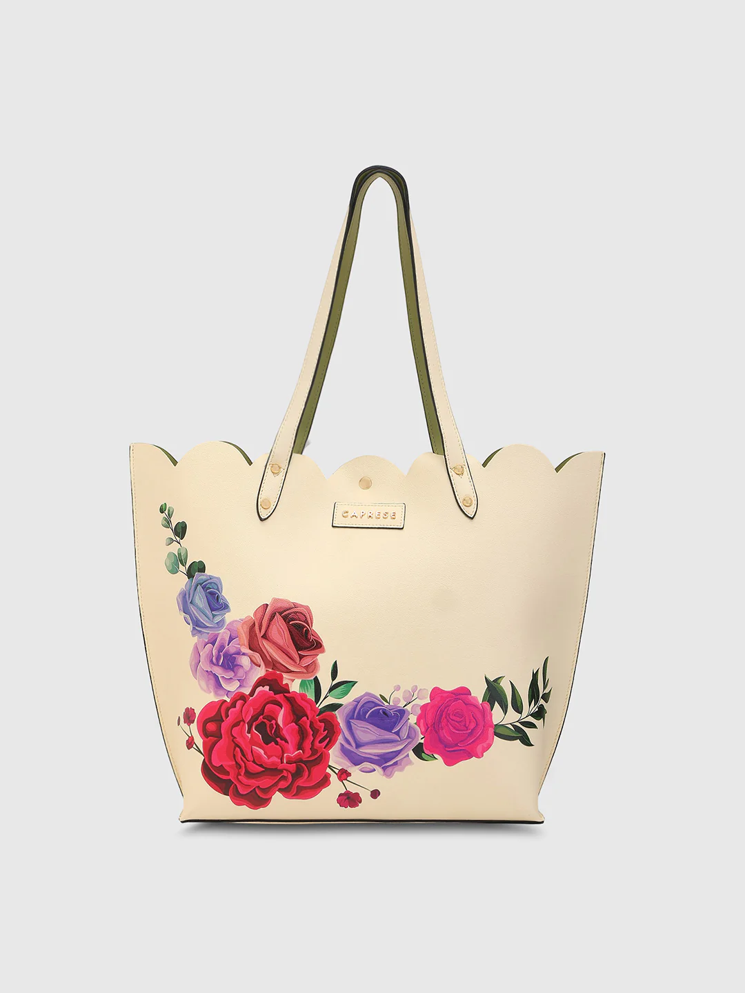 Caprese Zaria Large Off White Open Tote Bag - Image 6