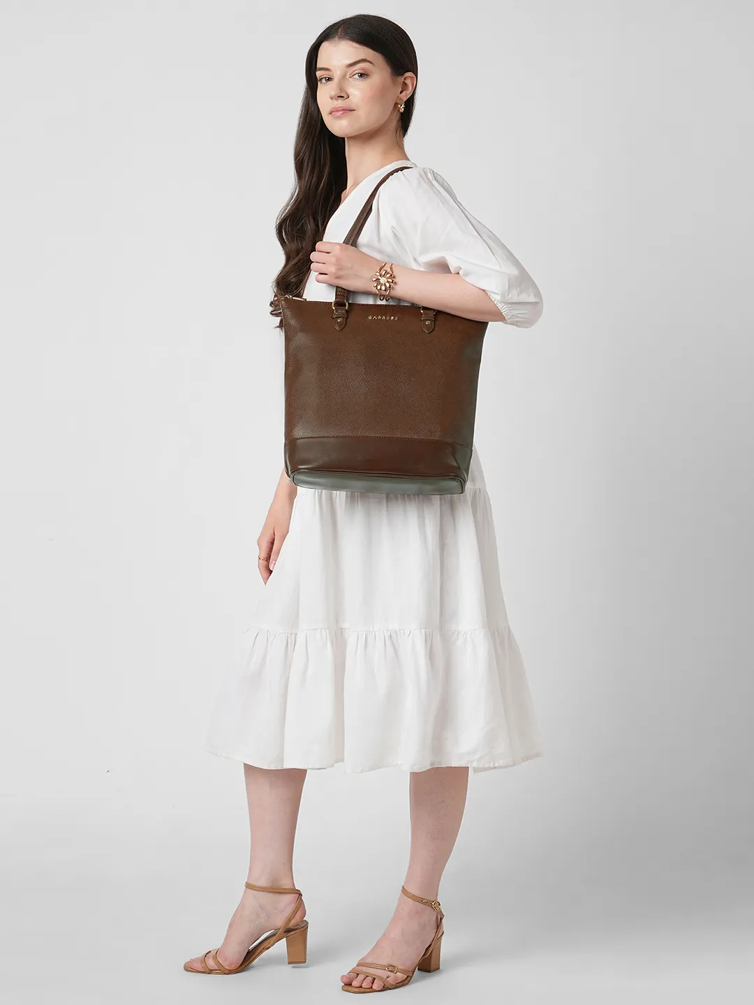 Caprese  Zenith Medium Brown Tote Bag - Image 2