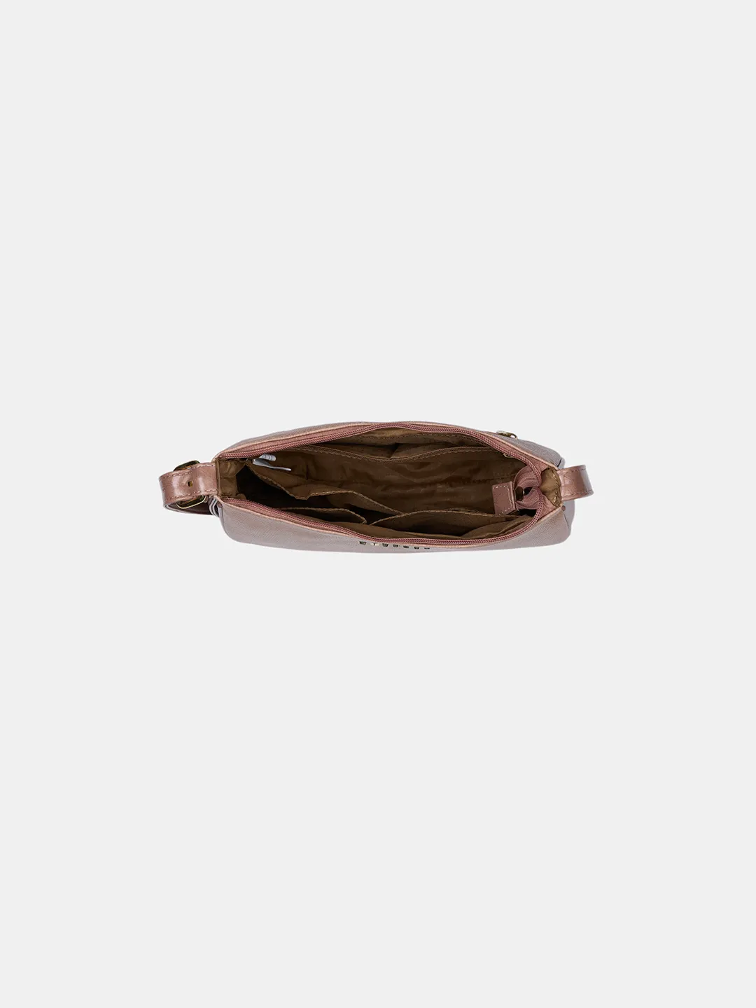 Caprese Zenith Medium Dusky Pink Baguette Bag - Image 8