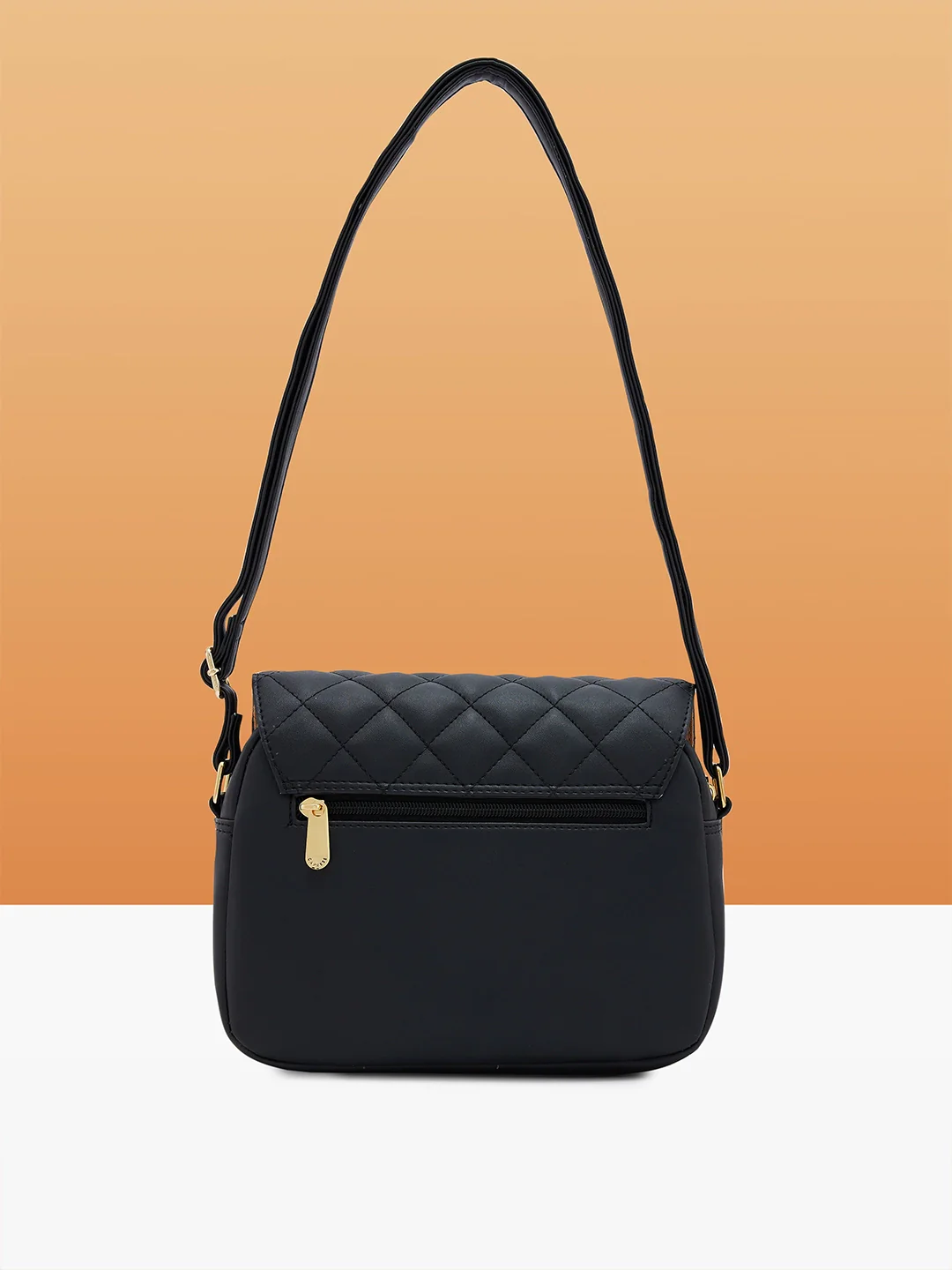 Caprese Zesty Medium Black Sling Bag - Image 5