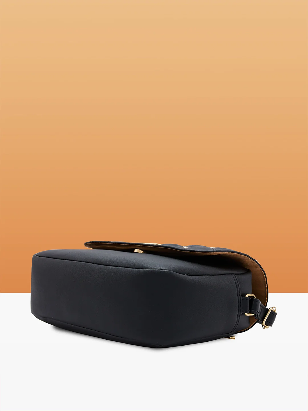 Caprese Zesty Medium Black Sling Bag - Image 7