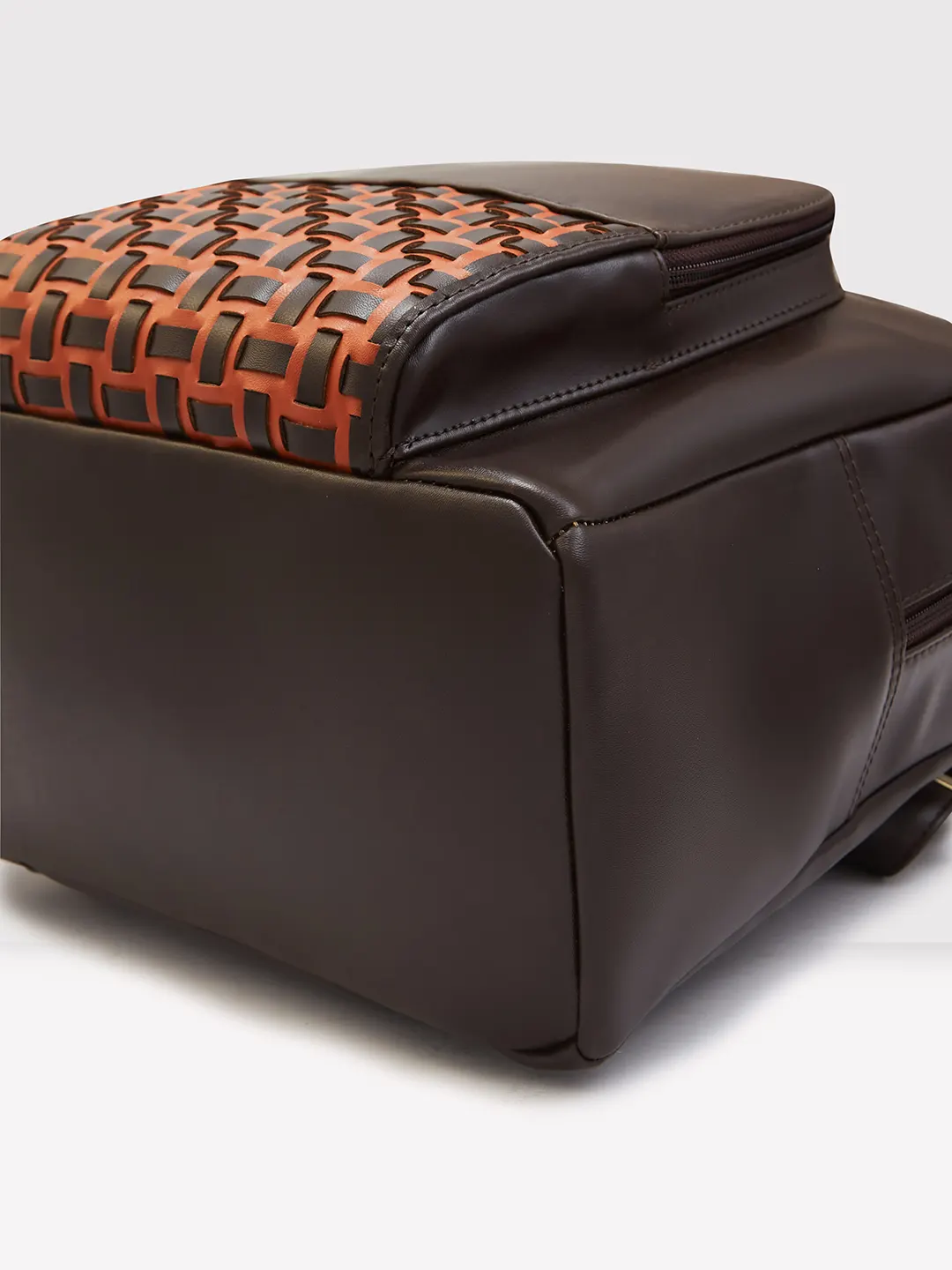 Caprese Zeta Quilted Large Chocolate Backpack - Image 6
