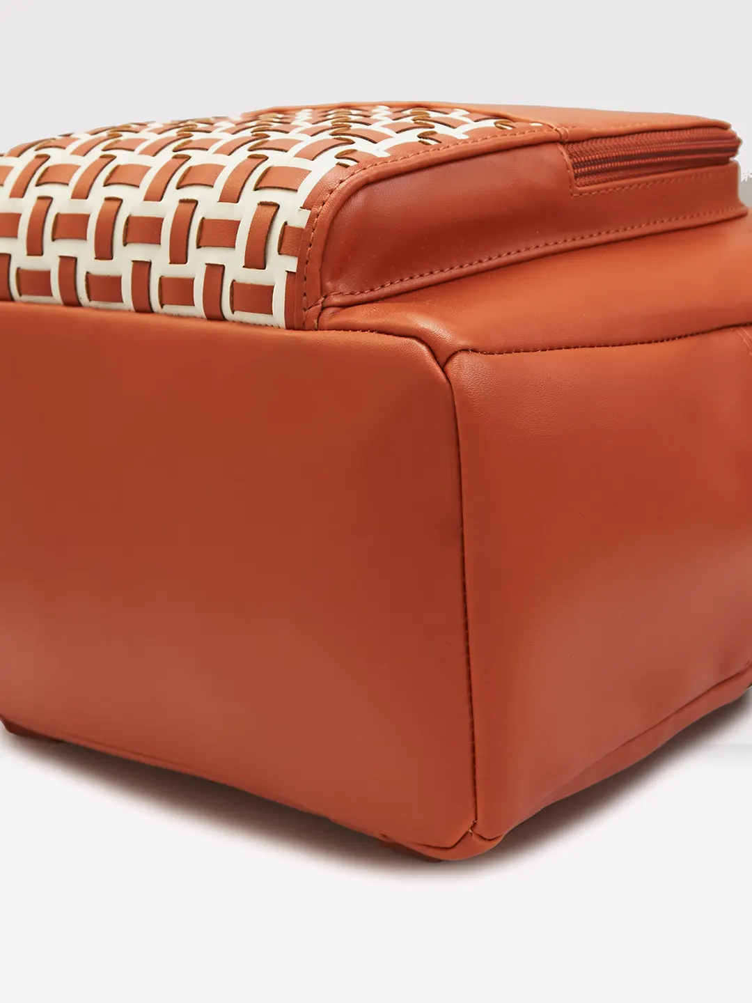 Caprese Zeta Quilted Large Tan Backpack - Image 6