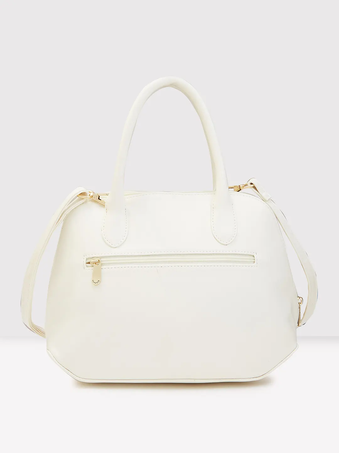 Caprese Zeta Medium Vanilla Satchel Bag - Image 2