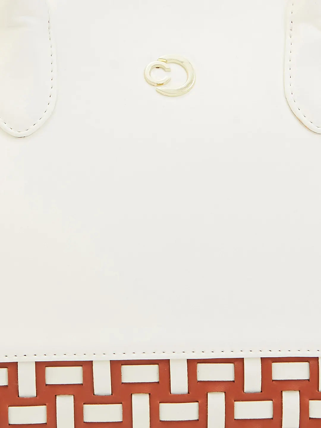 Caprese Zeta Medium Vanilla Satchel Bag - Image 9